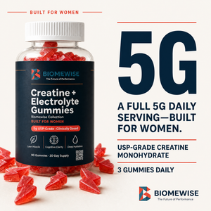 Biomewise Creatine + Electrolyte Gummies Built For Women