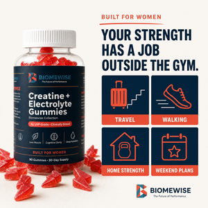 Biomewise Creatine + Electrolyte Gummies Built For Women