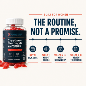 Biomewise Creatine + Electrolyte Gummies Built For Women