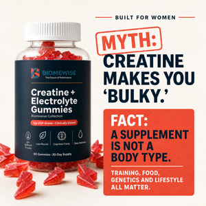 Biomewise Creatine + Electrolyte Gummies Built For Women