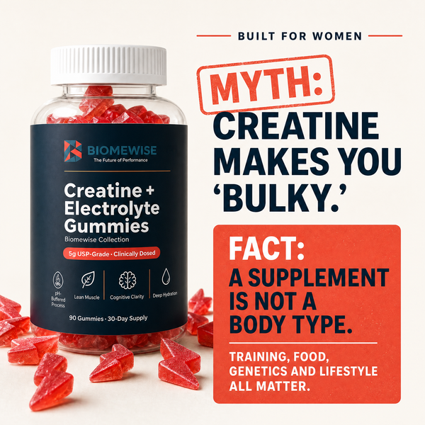 Biomewise Creatine + Electrolyte Gummies Built For Women