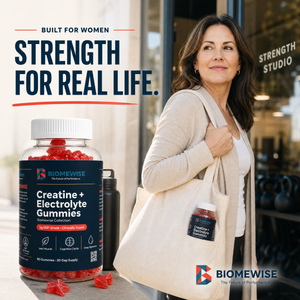 Biomewise Creatine + Electrolyte Gummies Built For Women