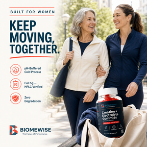 Biomewise Creatine + Electrolyte Gummies Built For Women