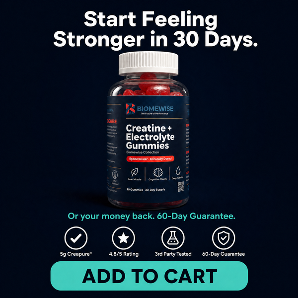 Biomewise Creatine + Electrolyte Gummies