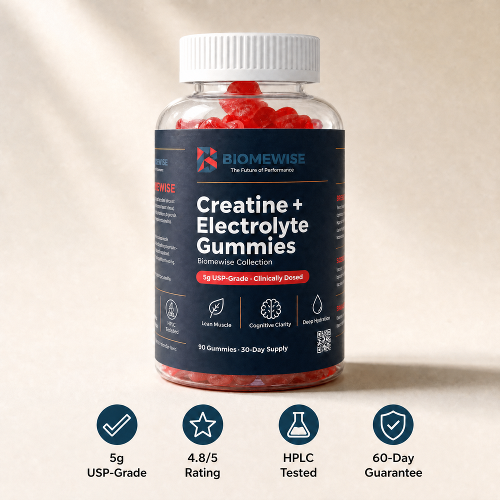 Biomewise Creatine + Electrolyte Gummies