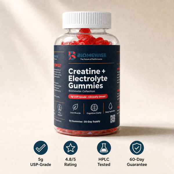 Biomewise Creatine + Electrolyte Gummies