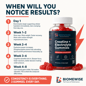 Biomewise Creatine + Electrolyte Gummies Built For Athletes