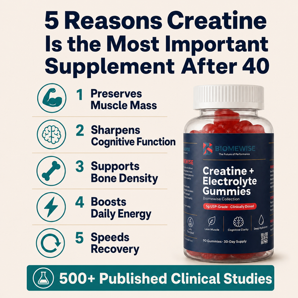 Biomewise Creatine + Electrolyte Gummies